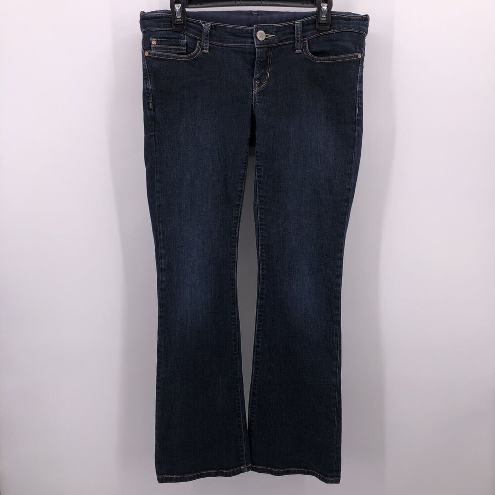 Gap Maternity Bootcut Flare Jeans Sz 26 2 Adjustable Waist Elastic Back Band